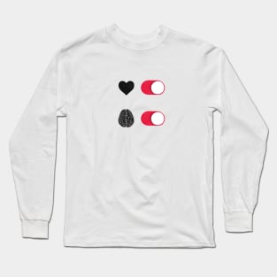 Heart On – Brain On switch Long Sleeve T-Shirt